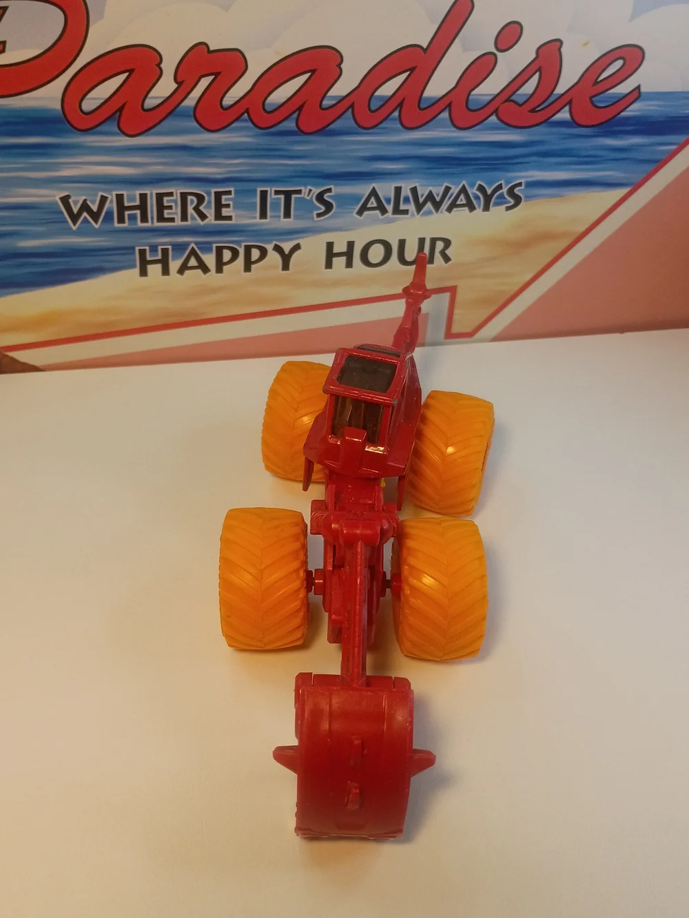 Monster Jam Dirt Squad Dugg Orange Tires Red Truck BKT Dino 1/64 Scale